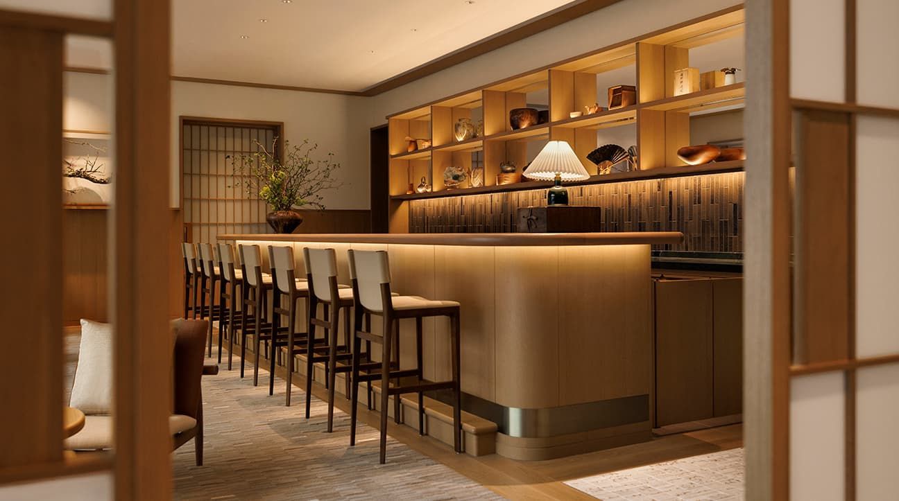 Bar e lounge do SoNoMa by SingleThread no Capella Kyoto
