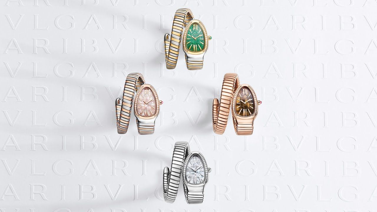 Relógios Serpenti Tubogas criados pela Bvlgari com Tadao Ando para as quatro estações