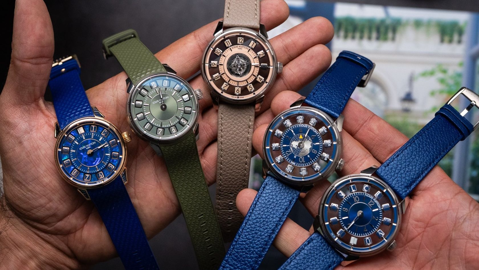 Fotografia da matéria: Louis Vuitton transforma as horas em cubos no novo Tambour Spin Time