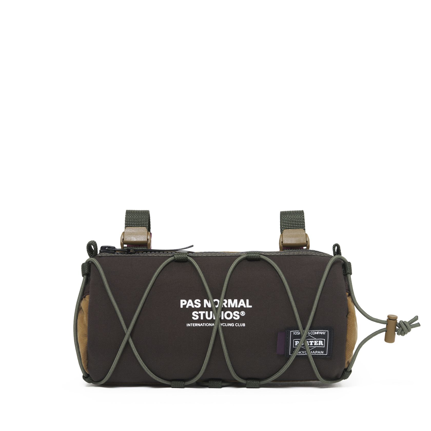 Frame Bag da coleção PORTER e Pas Normal Studios para fixação no quadro da bicicleta