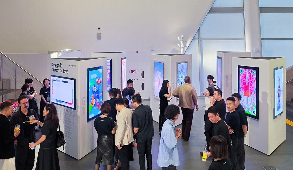 Samsung transforma telas OLED em molduras na Design Miami Seoul