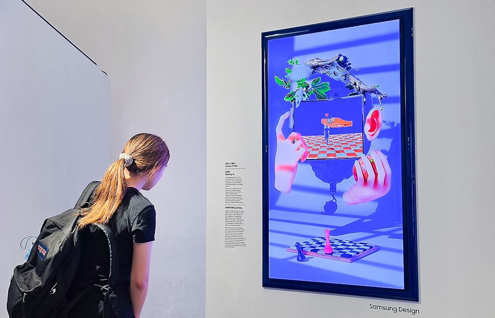 Fotografia da matéria: Samsung transforma telas OLED em molduras na Design Miami Seoul