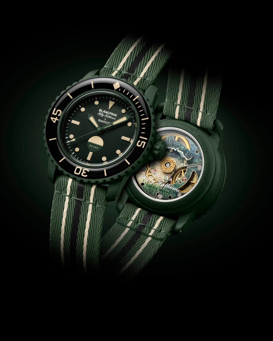 Swatch × Blancpain mergulha mais fundo com o Green Abyss